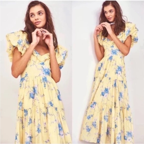 LOVESHACKFANCY STATEMENT DRESS - Picture 1 of 5